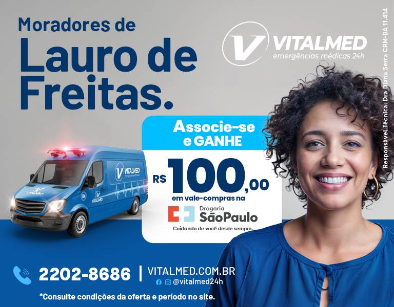 Cashback R$ 100,00 na Drogaria São Paulo - Lauro de Freitas